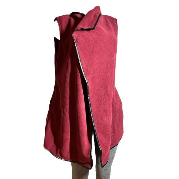 Susan Graver Weekend Polar Fleece Cascade Vest - Picture 4 of 7